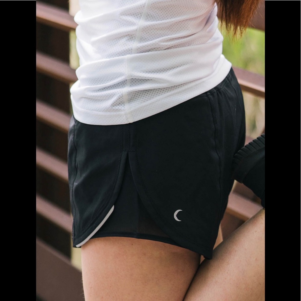 Zyia Black Mesh Energy Shorts